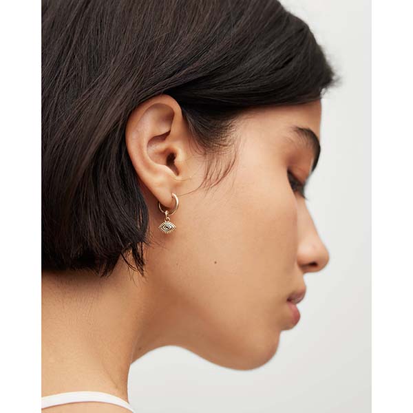 Allsaints Australia Womens Chita Charm Hoop Earring Brass AU57-179